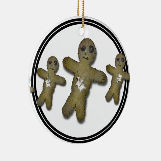 Voo Doo Doll Row Keramisch Ornament (Rechts)
