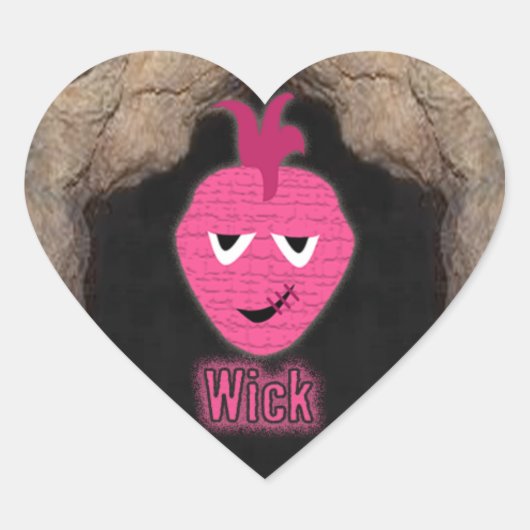 Voodoekjes ~ Cave Hart Sticker (Voorkant)