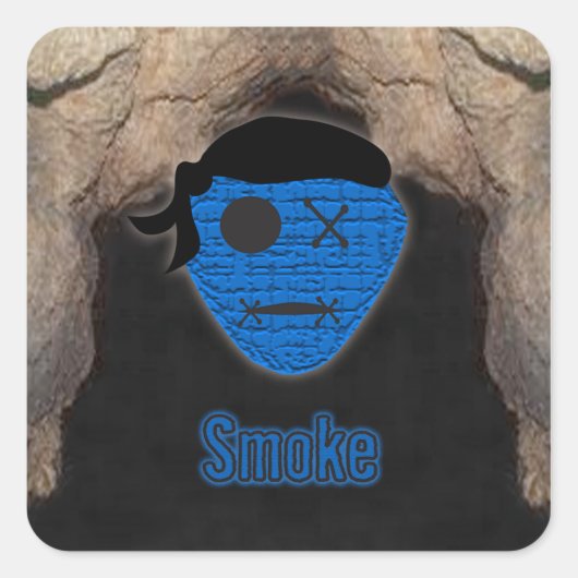 Voodoekjes ~ Cave Vierkante Sticker (Voorkant)
