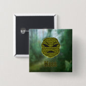 Voodoekjes ~ Moeras Vierkante Button 5,1 Cm (Voorkant /achterkant)