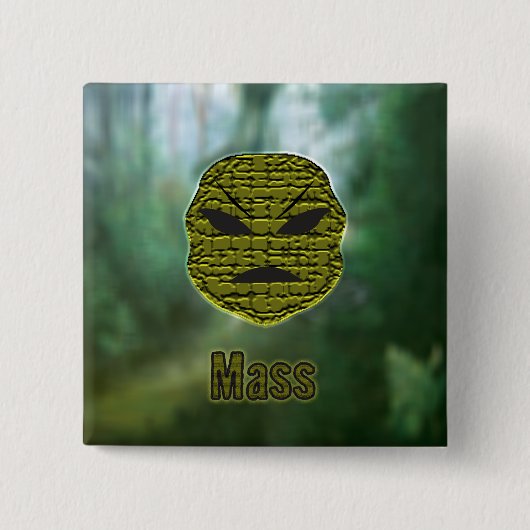 Voodoekjes ~ Moeras Vierkante Button 5,1 Cm (Voorkant)