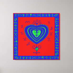 VooDoo Aardse Moeder Canvas Afdruk
