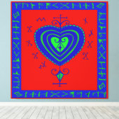 VooDoo Aardse Moeder Canvas Afdruk (Insitu (Houten vloer))