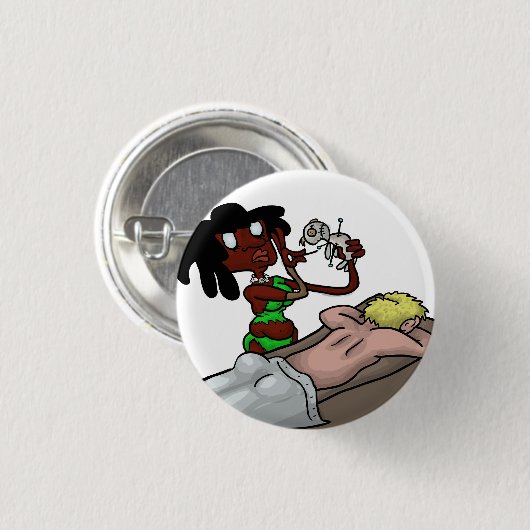 Voodoo Acupunctie Ronde Button 3,2 Cm (Voorkant /achterkant)