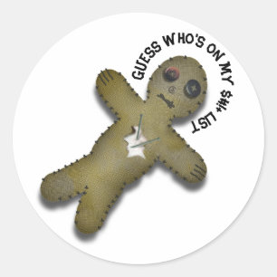 Voodoo Anti Valentijnsdag Ronde Sticker