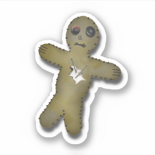 Voodoo anti Valentijnsdag Sticker (Voorkant)