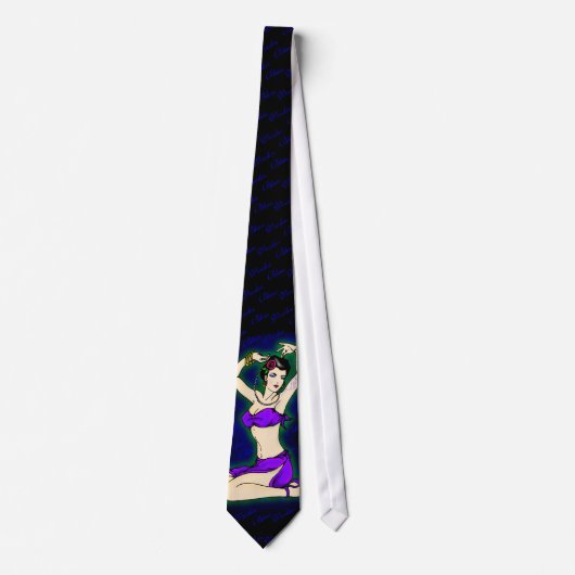 Voodoo Blues Pin-Up necktie Stropdas (Voorkant)