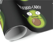 Voodoo-cado Funny Avocado Pun Dark BG Cadeaupapier (Rol Hoek)