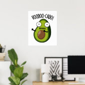 Voodoo-cado Funny Avocado Pun Poster (Thuiskantoor)