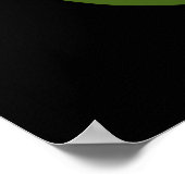 Voodoo-cado Grappige Avocado Woordgrap Dark BG Poster (Hoek)