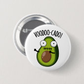 Voodoo-cado Grappige Avocado Woordgrap Ronde Button 5,7 Cm (Voorkant /achterkant)