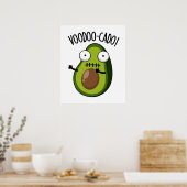 Voodoo-cado Grappige Avocado Woordspeling Poster (Keuken)