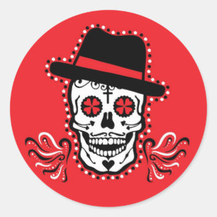 VooDoo Cookers (rood) Ronde Sticker