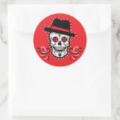 VooDoo Cookers (rood) Ronde Sticker (Tas)