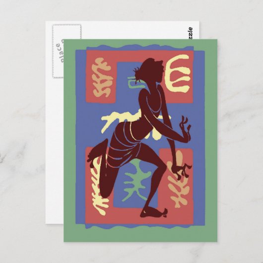 Voodoo Dancer After Matisse Briefkaart (Voorkant / Achterkant)