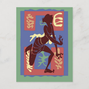 Voodoo Dancer After Matisse Briefkaart