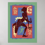 Voodoo Dancer After Matisse Poster (Voorkant)