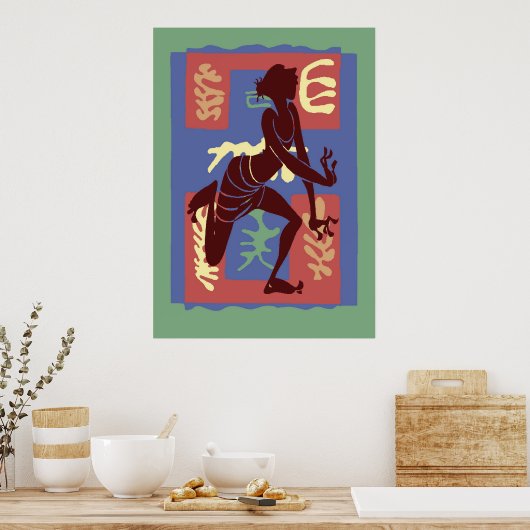 Voodoo Dancer After Matisse Poster (Keuken)