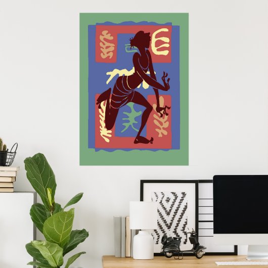 Voodoo Dancer After Matisse Poster (Thuiskantoor)