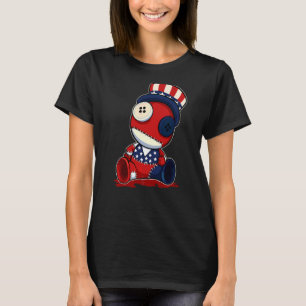 Voodoo Doll 4 juli Amerikaans Pet T-shirt