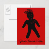 Voodoo Doll Briefkaart (Voorkant / Achterkant)