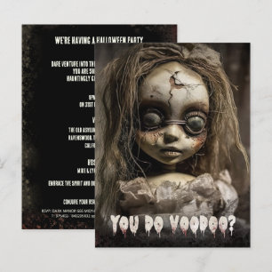 Voodoo Doll Budget Volwassen Halloween Uitnodiging