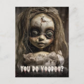 Voodoo Doll Budget Volwassen Halloween Uitnodiging (Voorkant)