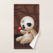 Voodoo Doll Cartoon in Love Bad Handdoek (Handdoek)