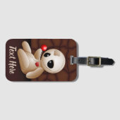 Voodoo Doll Cartoon in Love Bagagelabel (Voorkant (horizontaal))