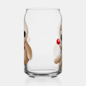 Voodoo Doll Cartoon in Love Blikvorm Glas (Links)