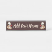 Voodoo Doll Cartoon in Love Bureau Naambordje (Voorkant)