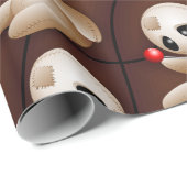 Voodoo Doll Cartoon in Love Cadeaupapier (Rol Hoek)