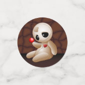Voodoo Doll Cartoon in Love Confetti (Kleine voorkant)