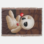 Voodoo Doll Cartoon in Love Deken (Voorkant)