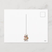 Voodoo Doll Cartoon in Love Feestdagenkaart (Achterkant)