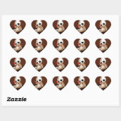 Voodoo Doll Cartoon in Love Hart Sticker (Vel)