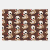 Voodoo Doll Cartoon in Love Inpakpapier Vel (Voorkant)