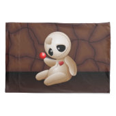 Voodoo Doll Cartoon in Love Kussensloop (Achterkant)