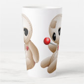 Voodoo Doll Cartoon in Love Latte Mok (Voorkant)