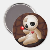 Voodoo Doll Cartoon in Love Magneet (Voorkant / Achterkant)