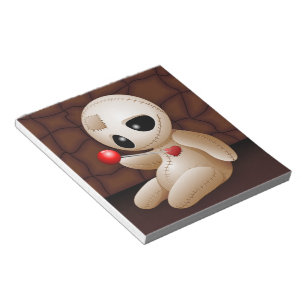 Voodoo Doll Cartoon in Love Notitieblok