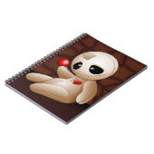 Voodoo Doll Cartoon in Love Notitieboek (Linkerzijde)