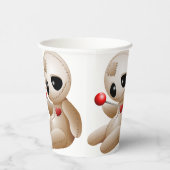 Voodoo Doll Cartoon in Love Papieren Bekers (Rechts)