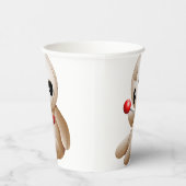 Voodoo Doll Cartoon in Love Papieren Bekers (Rechts)