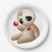 Voodoo Doll Cartoon in Love Papieren Bordje (Voorkant)