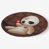 Voodoo Doll Cartoon in Love Papieren Bordje (Gekanteld)