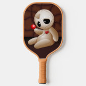 Voodoo Doll Cartoon in Love Pickleball Paddle (Achterkant)