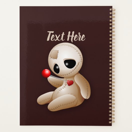 Voodoo Doll Cartoon in Love Planner (Achterkant)