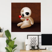 Voodoo Doll Cartoon in Love posters (Thuiskantoor)