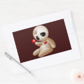 Voodoo Doll Cartoon in Love Rechthoekige Sticker (Envelop)